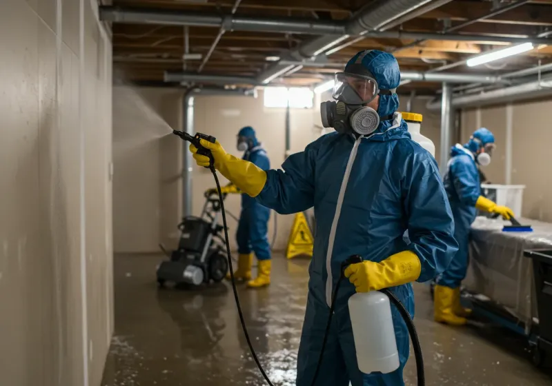 Basement Sanitization and Antimicrobial Treatment process in Hana, HI